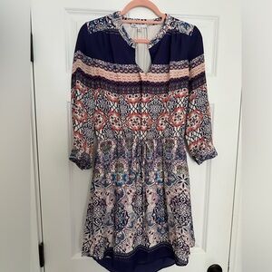 DR2 multicolor great fall work dress with pockets size S